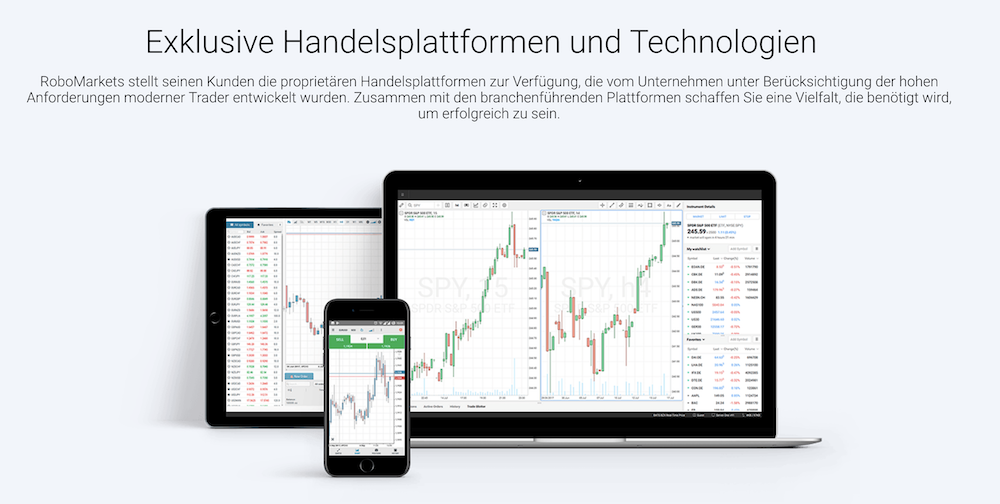 RoboMarkets mobiler Handel