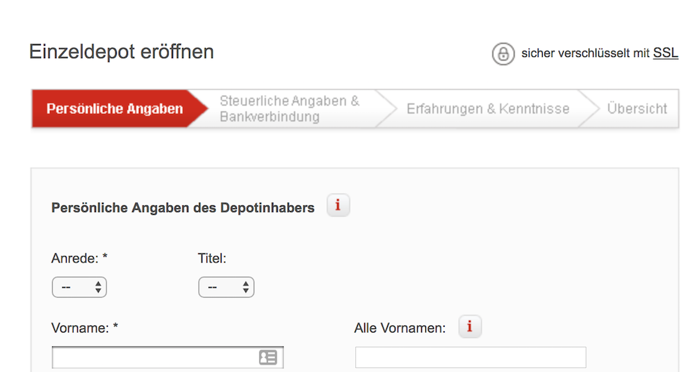 Aktiendepot Sparkasse - S Broker Kontoeröffnung