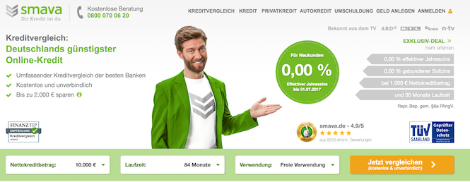 smava Webseite
