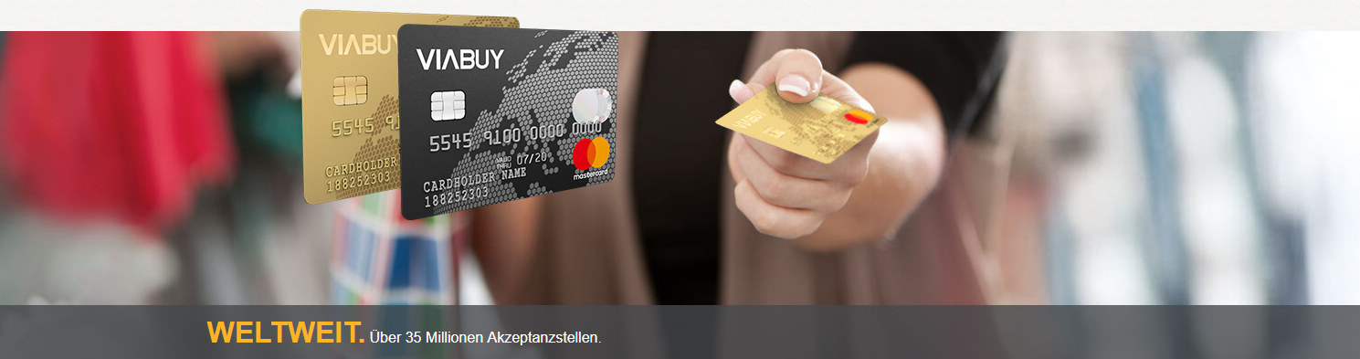Die VIABUY Mastercard wird weltweit akzeptiert