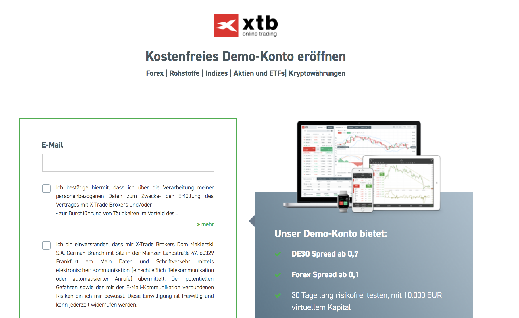 XTB Demokonto