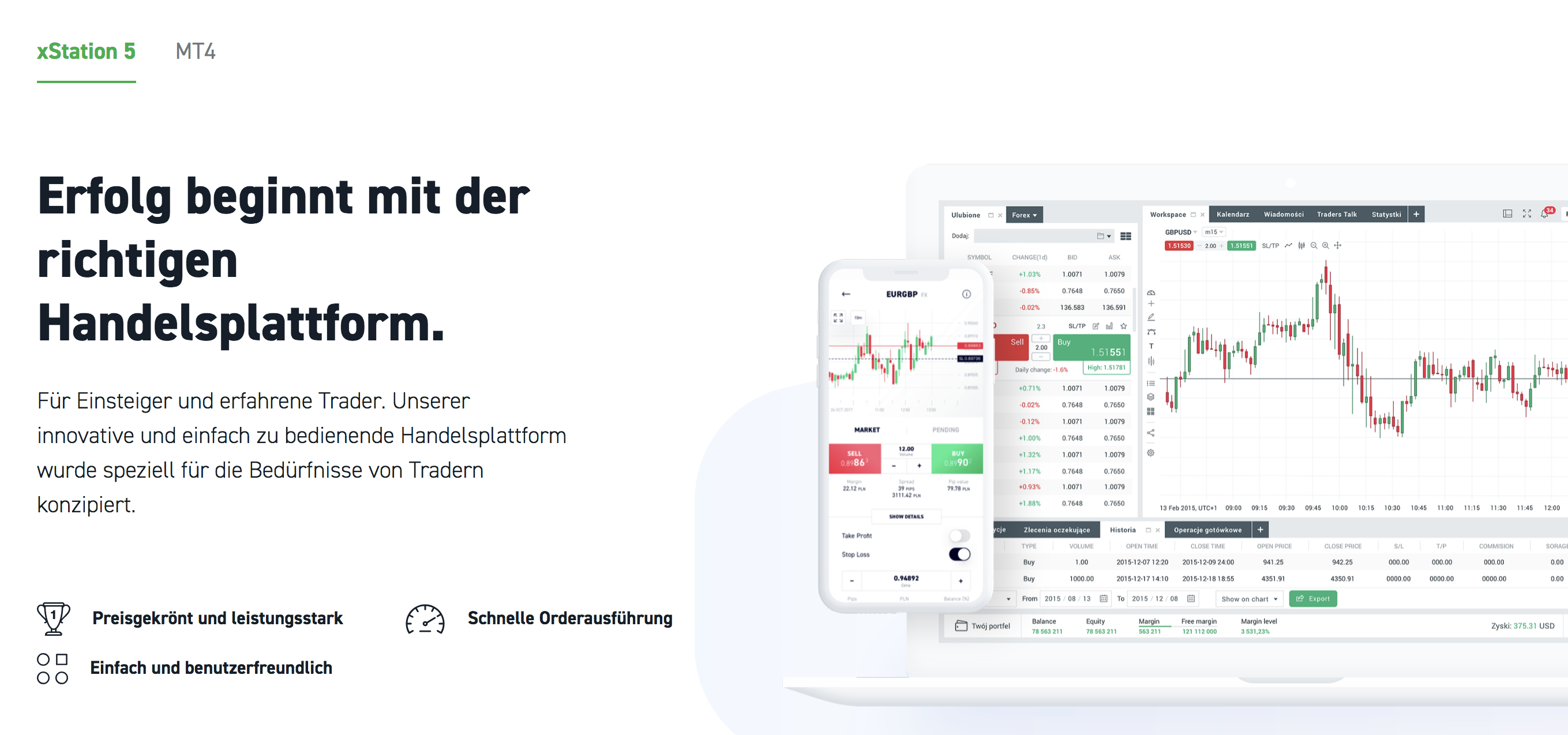 XTB Handelsplattform