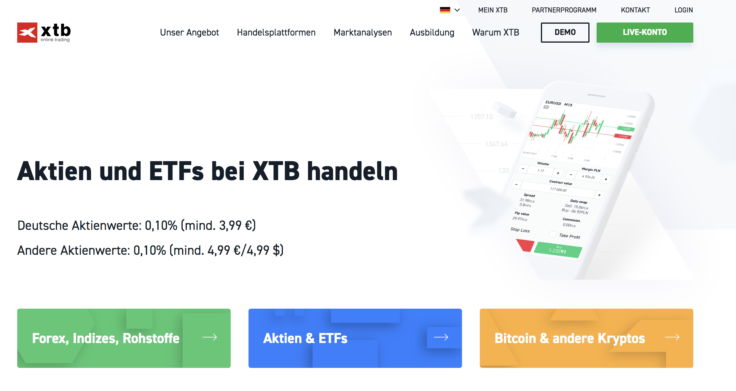 XTB Aktien Erfahrungen von Depotvergleich.com