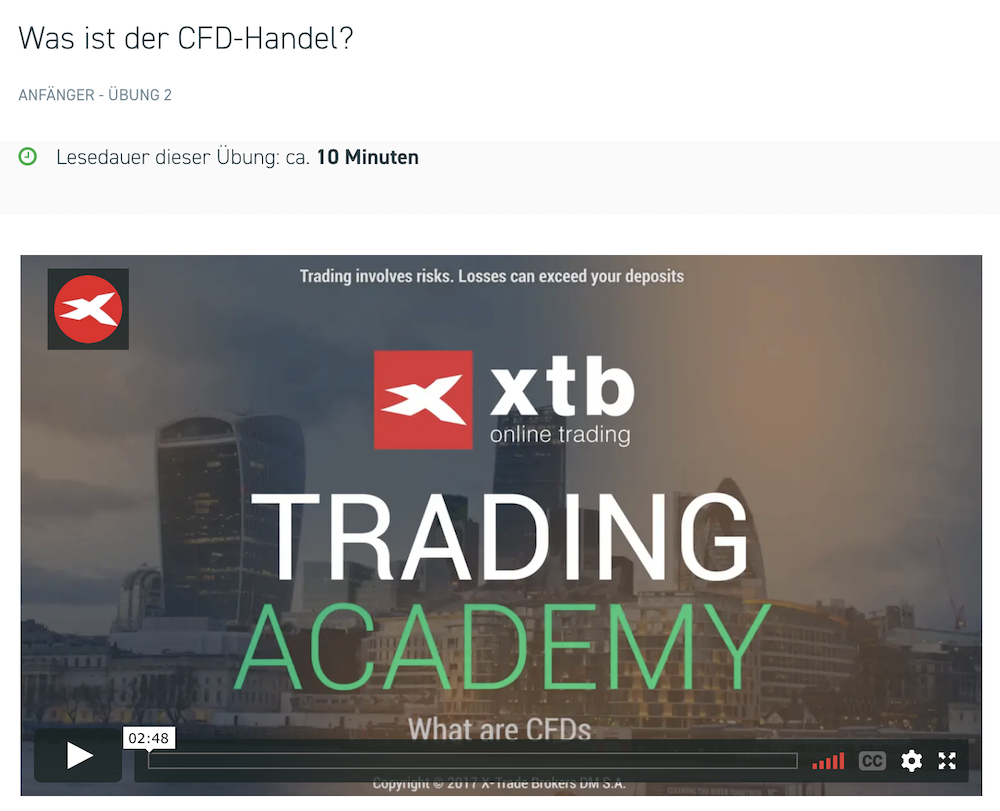 XTB Trading Academy Videos
