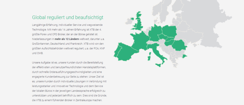 XTB Regulierung