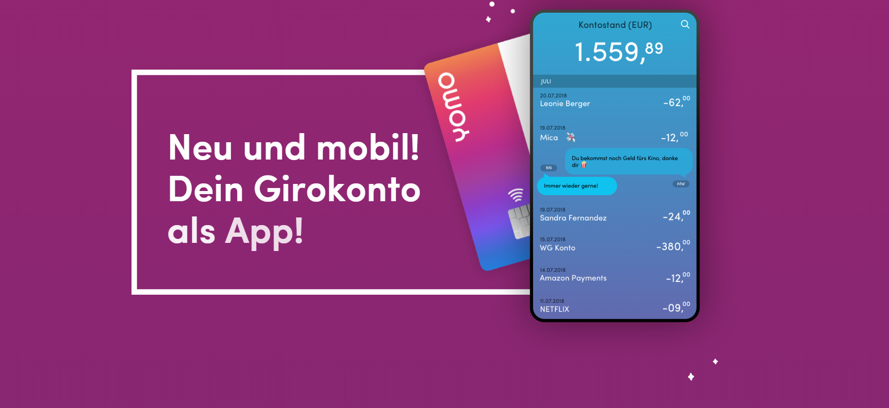 yomo bietet das Girokonto als App