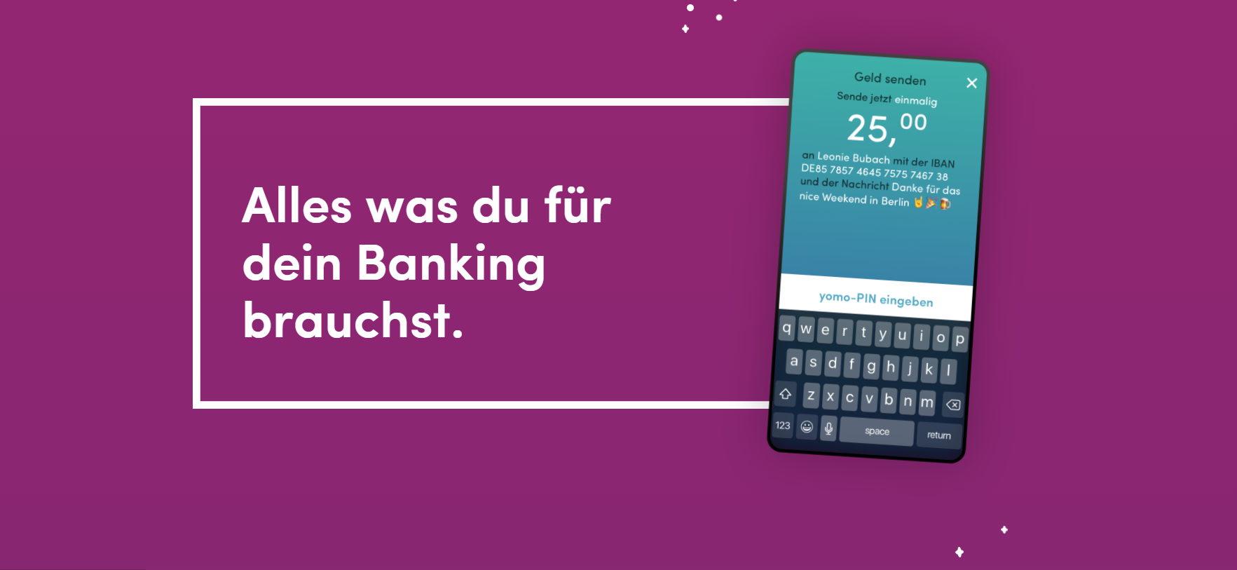 Bei yomo bekommt man Alles was man für das Banking braucht