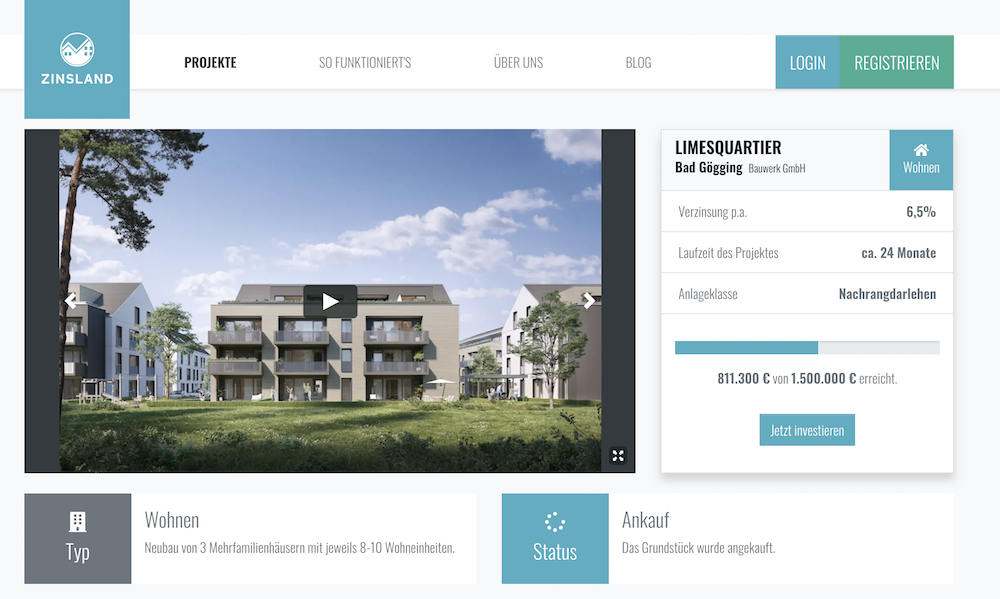 Zinsland Projektbeschreibung Limesquartier